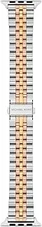 [Michael Kors] Women's Tri-Tone Stainless Steel Band for Apple Watch® (Model: MKS8065E)