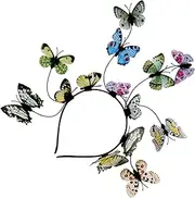 [Ipetboom] Butterfly Fascinator Headband for Women Hair Hoop Accessory for Tea Parties Weddings and Dance Events Lightweight and Durable Head