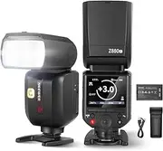 NEEWER Z880-C 2.4G 76Ws TTL Camera Flash Speedlite Compatible with Canon,Upgraded UI,Adjustable Modeling Lamp,TTL/M Quick Switch TCM Key,1/8000s HSS 7.2V/3000mAh Battery 600 Full Power Flash