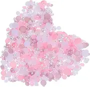 Glossy Flatback Pearls for Nail Art Shoes Phone Cases and Craft Projects Versatile