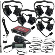NAVATLAS NI2RBHBK4 Intercom/Radio and Headset Kit - 4-Seat - Black