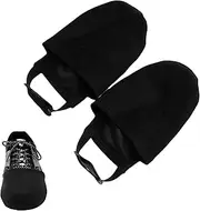[Generic] 5 Bowling Shoes Sock,Antiskid Bowling Shoe Covers Men with Elastic Cord | Black Bowling Shoe Slide Bowling Accessories for Men Women Bowling