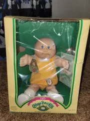 Coleco 1985 Cabbage Patch Kids Baby Boy Doll Original Box Yellow Elephant Lars