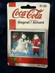Coca-Cola Vintage Coke For Santa Fridge Magnet Christmas Coke No. 51487 NIP