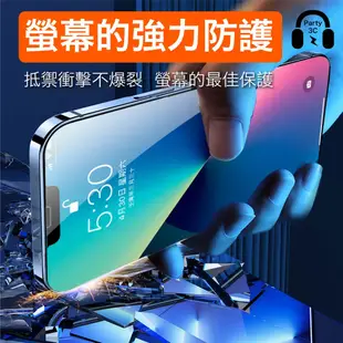 秒貼防塵手機玻璃貼 綠光 防窺 iPhone 15 14 13 12 Pro max i8 i7 螢幕保護貼 貼膜神器