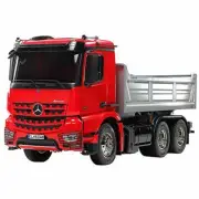 TAMIYA 1/14 RC Mercedes-Benz AROCS 3348 6x4 Dump Truck Red Silver Kit 56361
