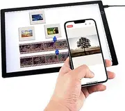 [DGODRT] Slide Viewer Light Pad A4 Magnetic LED Light Panel for old slides, Film Scanner, Negative Scanning Slide Viewer with 3 Levels of Bright Lights