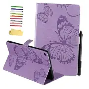 for Samsung Galaxy Tab A 10.1 inch Tablet Case 2019 Model 04# Purple Butterfly