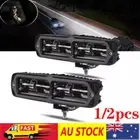 1Pair 6Inch Led Work Light Bar Flood Spot Pods Reverse Fog Lights 4WD Offroad 6D