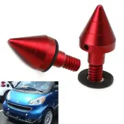 Red Matte Front or Rear Bumper Protector Spikes Guards Protectors For Smart Car (for: Smart)