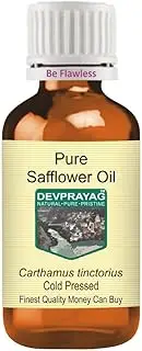 Devprayag Pure Safflower Oil (Carthamus tinctorius) Natural Therapeutic Grade Cold Pressed 5ml (0.16 oz)