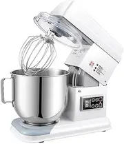 Electric Stand Mixer for Baking with 7L Stainless Steel Mixing Bowl Food Mixer 11 Speed Settings LED Display Digital Touch with Dough Hook, Whisk and Beater for Kitchen Baking Cake, Salad, Cream 550W
