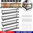 4 Set Kitchen Spice Rack Shelves ✅ Wall Mount Kitchen Door Jar Storage Organizer