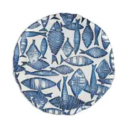 Vietri Isola Glass Round Platter