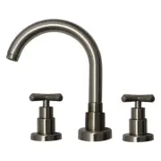 Whitehaus WHLX79214 Luxe 1.2 GPM Widespread Bathroom Faucet - Nickel