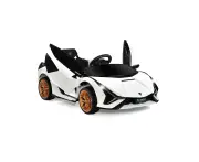 Costway Lamborghini Licensed Ride On Car 12V Electric Toy Car w/Remote MP3 Horn Gift White