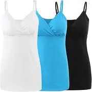 [KUCI] Maternity Nursing Tops Cami, Women Nursing Sleep Bra Materniy Pajama Breastfeeding Tops