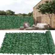 Artificial Privacy Fence 9.8x3.2FT Wall Screen Hedges Fence Ivy Vine Leaf Decor