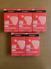 5 Neutrogena Stubborn Acne Blemish Patches, Ultra-Thin Hydrocolloid Combo 16CT