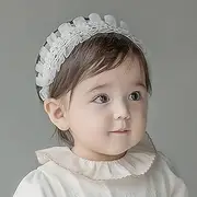 Baby Girls Cute Bow-Knot Headband Soft Lace Floral Hairbands Newborn Infant Toddlers Kids Hair Accessories (Style 4)