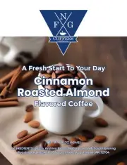 FNG Coffees-Cinnamon Roasted Almond- DECAF- Ground or Whole Bean- 16 oz