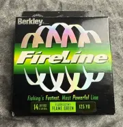 Berkley Fireline Fluorescent Flame Green 14LB Test 125 Yd NOS