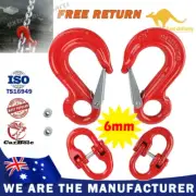 Qty(2) (6mm Hammerlock+ Eye Sling Hook) Caravan Trailer Chain connecting Extend