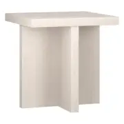 Henn&Hart 22" Alder White MDF Side Table