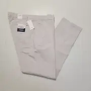 Brax Feel Good Men Size 40x34 Evans Kapok & Pima Cotton Chino Pants Sand Gray