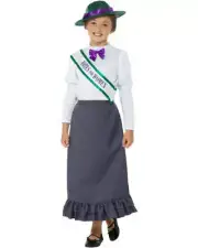 Victorian Suffragette Girls Costume