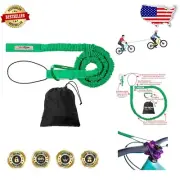 Lightweight Green Bungee Tow Strap with Stainless Steel Carabiner - 500 lbs