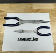 Snap-on Tools USA NEW POWER BLUE 2pc LONG Plier Lot Set - 911ACFMB & 61CFMB