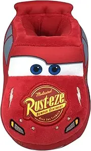 [Disney] Boy's Lightning McQueen Cars Plush Slippers