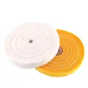 Hilitchi 2 Pcs 6 Inch Extra Thick Buffing Polishing Wheels for Bench Grinder
