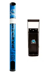 Cronulla Sharks NRL Dispenser + Can Crusher Combo