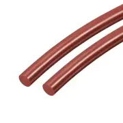 39" Long 7MM Dia High Temperature Resistant Silicone Sealing Strip (Red, 2pcs)