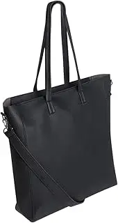 Big Messenger Shoulder Bag for Men – Vegan Leather Laptop Bag for Women Fits 16In Laptop – Crossbody Bag with Shoulder Strap Included – Black Crossbody Bag for Office, School, Black