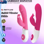 G-Spot Rabbit Vibrator Realistic Dildo Dong Clitoris Anal Vagina Woman Sex Toy