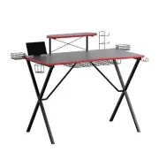 Artiss Gaming Desk Computer Craft Table Storage Shelves Study Home Office 105CM