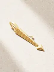 [Foundrae] Foundrae - Arrow 18-karat Gold Diamond Pendant - One size One size Gold