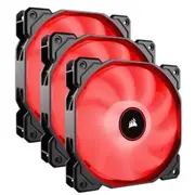 Corsair Air Flow 120mm Fan Low Noise Edition / Red LED 3 PIN - Hydraulic Bearing, 1.43mm H2O. Superior cooling performance. Three Pack!