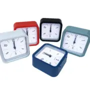Small Clock Students Kids Night Light Table Square Alarm Clock