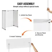 Portable Exhibition Display Counter with Storage, 1.8m, Foldable and Lightweight