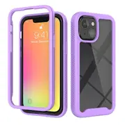 For iPhone 13 mini Case,Solid Armour Armour Cover,Purple