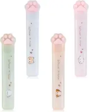 4 Pieces Cute Mini Scissors, Cartoon Cat Paw Stainless Steel Craft Scissors, Fol