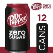 Dr Pepper Zero Sugar Soda, 12 fl oz cans, 12 pack FAST SHIPPING!