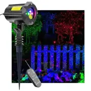 Christmas Laser Projector Lights Outdoor, Motion Firefly Red, Green and Blue ...