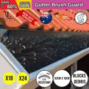 Gutter Brush Guard 92x10cm Leaf Twigs Filter Heavy Duty Home Garden