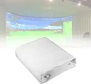 Indoor Golfs Simulator Curtains, Golfs Ball Simulator Impact Display Projection Screen, Skills Percussion Cloth Practice/Play Game Entertainment Tools,Singlelayer-3m*1m