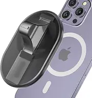 AUROX for MagSafe Phone Grip with Finger Strap, Magnetic Phone Grip Holder as Magnetic Stand,Compatible with MagSafe Accessories for iPhone 16 15 14 13 12 Series, Black Translucent